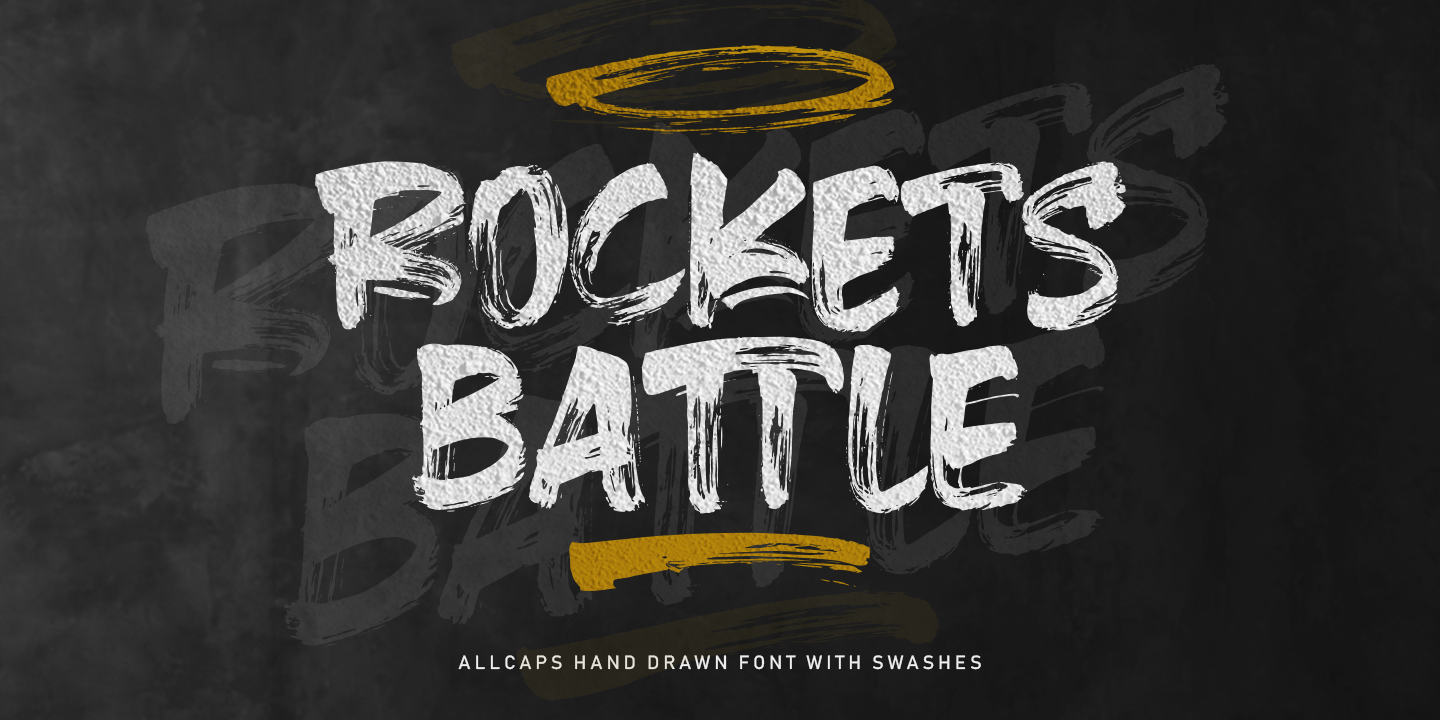 Beispiel einer Rockets Battle-Schriftart #10